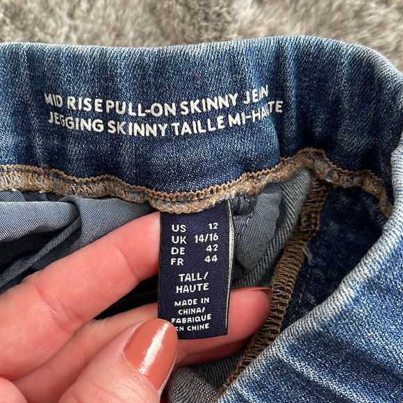 Tall Lands End Pull On Jeans - Picture 2 of 4